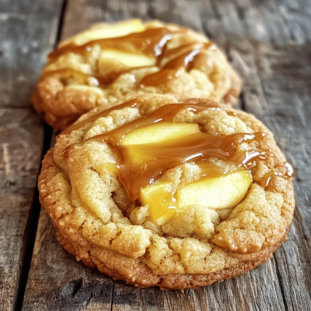 Caramel Apple Cheesecake Stuffed Cookies Delight