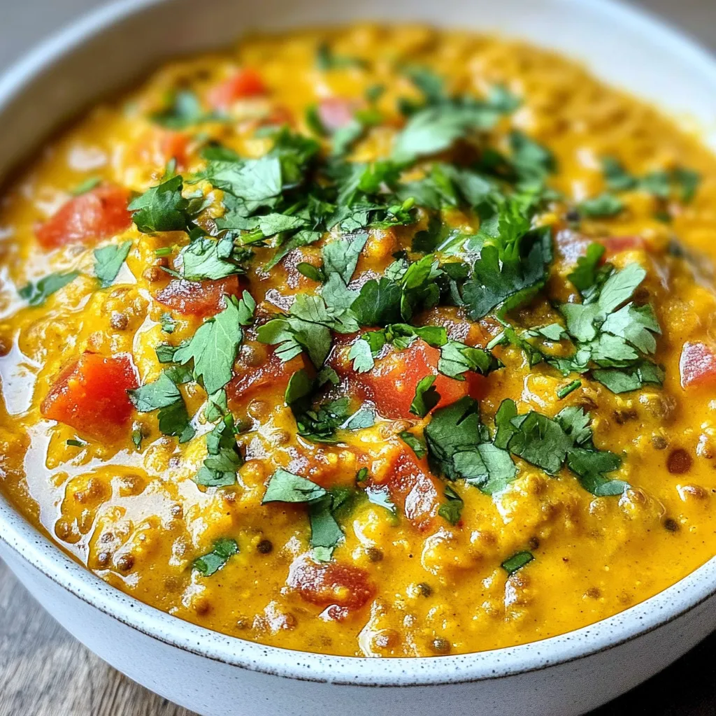 Creamy Coconut Lentil Curry Flavorful and Easy Dish