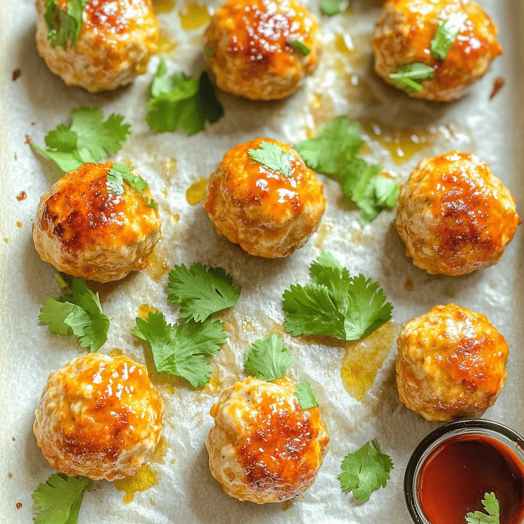Sriracha Chicken Meatball Recipe for Spicy Flavors