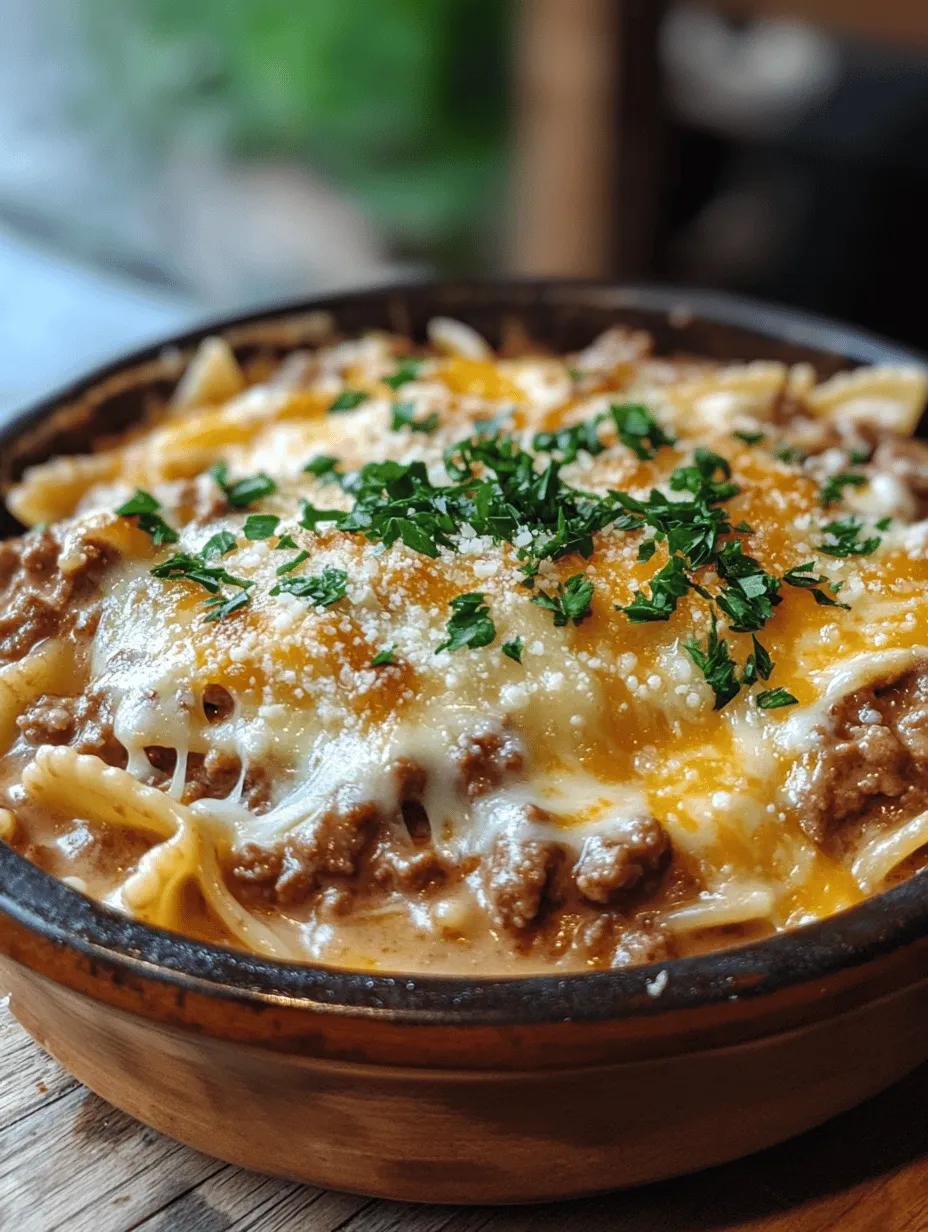 Cheesy Beef and Bowtie Pasta in Garlic Butter: A Comforting Family Favorite