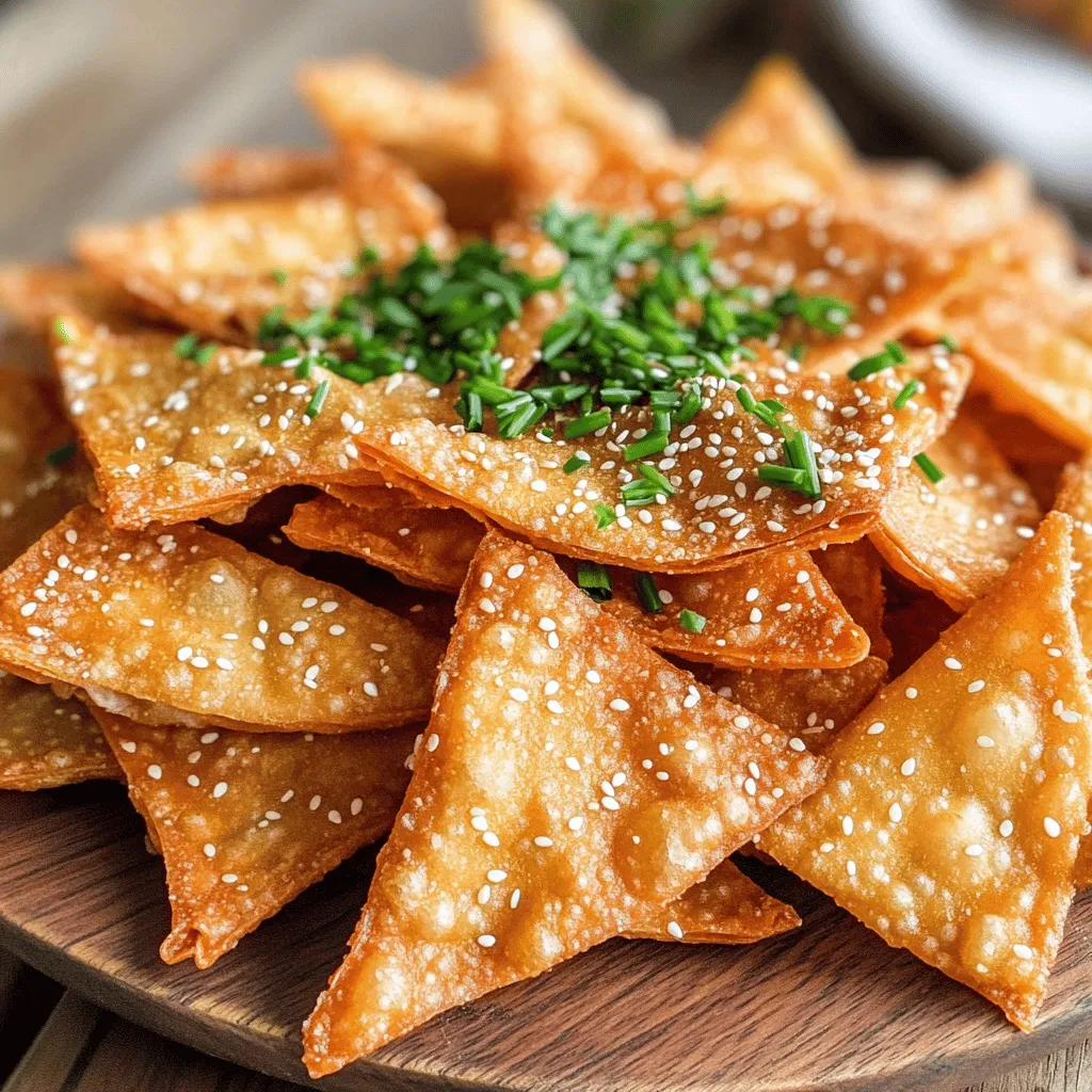 Crispy Fried Wonton Strips Recipe