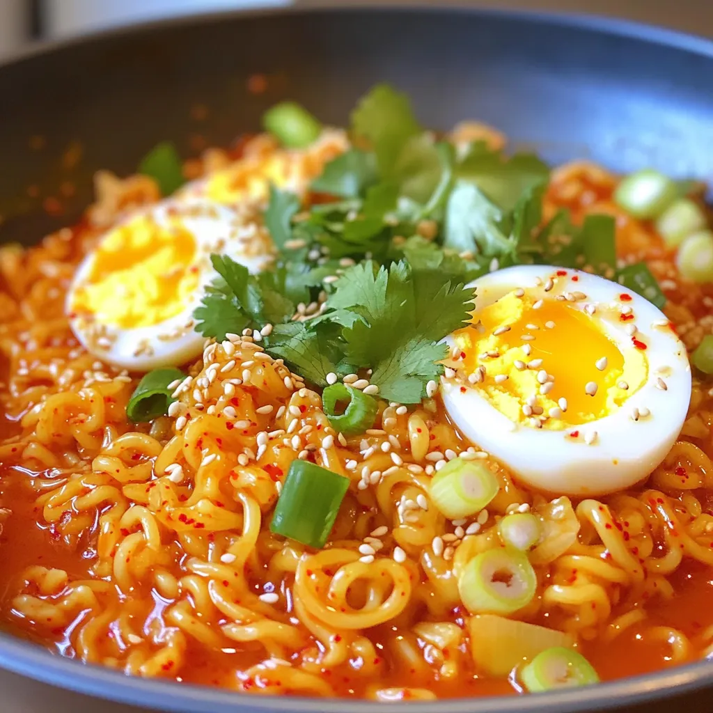 Minute Spicy Kimchi Noodles Quick and Tasty Delight
