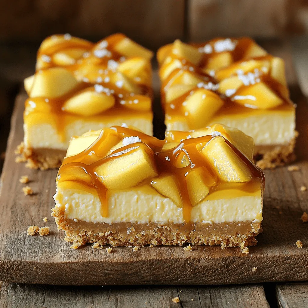 Caramel Apple Cheesecake Bars Irresistible Dessert Treat