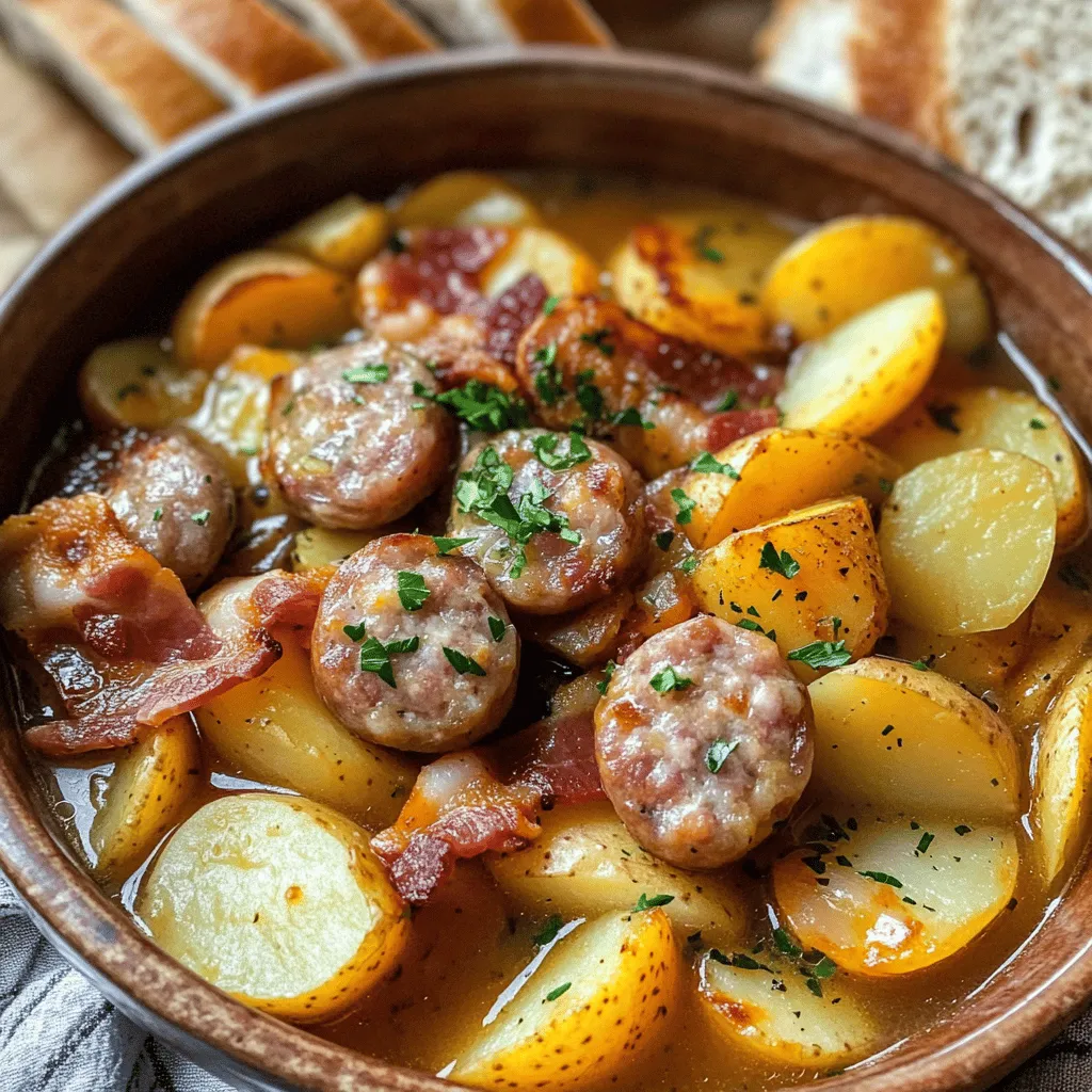 To make a great Dublin Coddle, you need a few key ingredients. These ingredients create a warm, hearty dish that fits well in Irish culinary traditions.