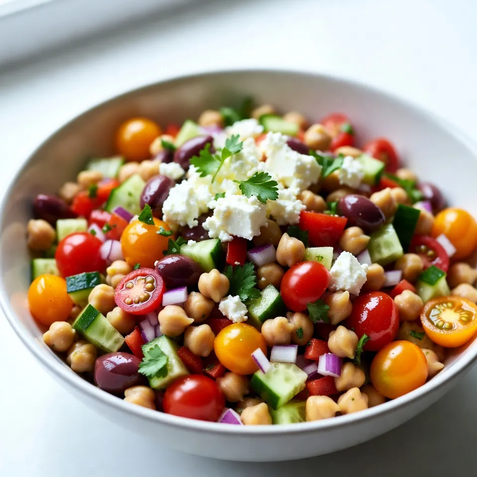 Mediterranean Chickpea Salad Fresh and Flavorful Dish