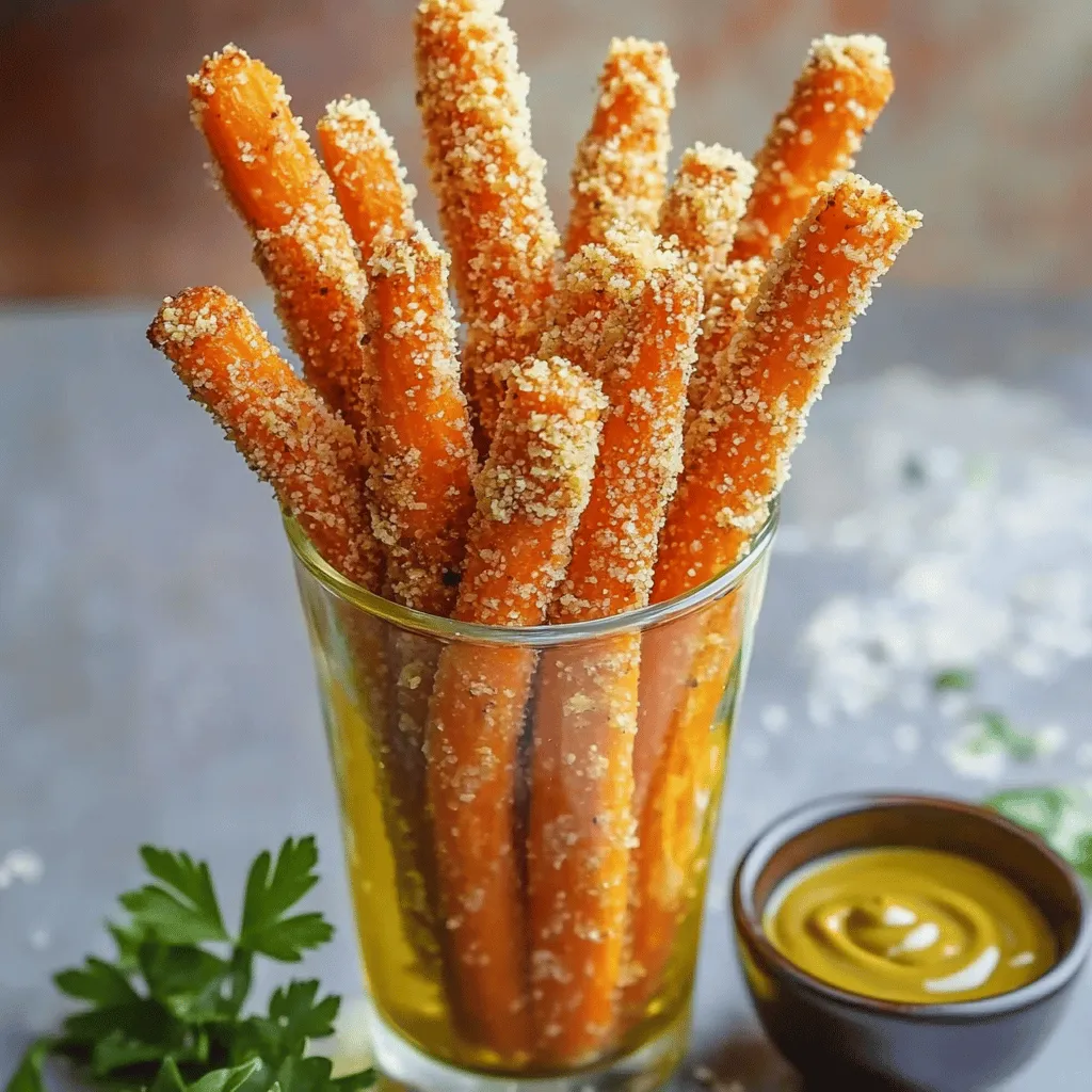 Crispy Parmesan Carrot Sticks Perfectly Baked Treat