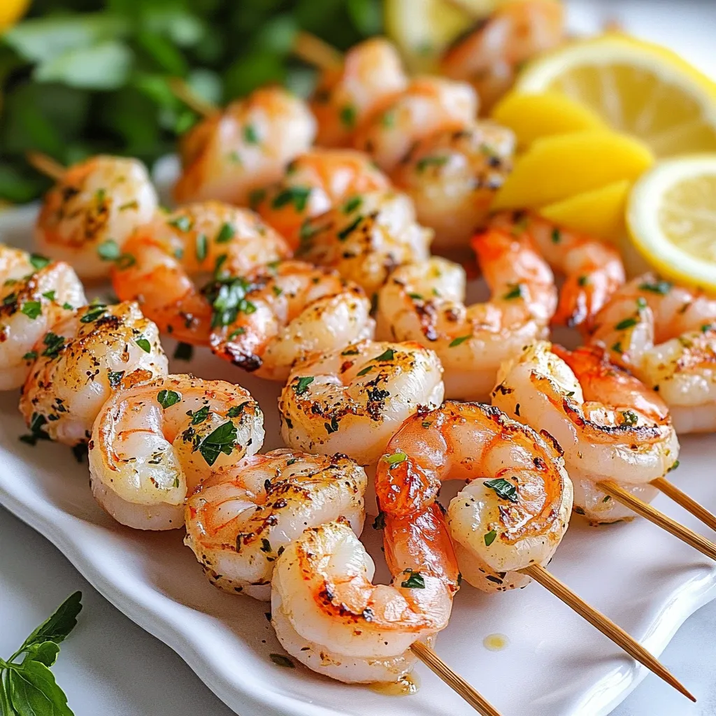 Lemon Herb Shrimp Skewers Fresh and Flavorful Dish