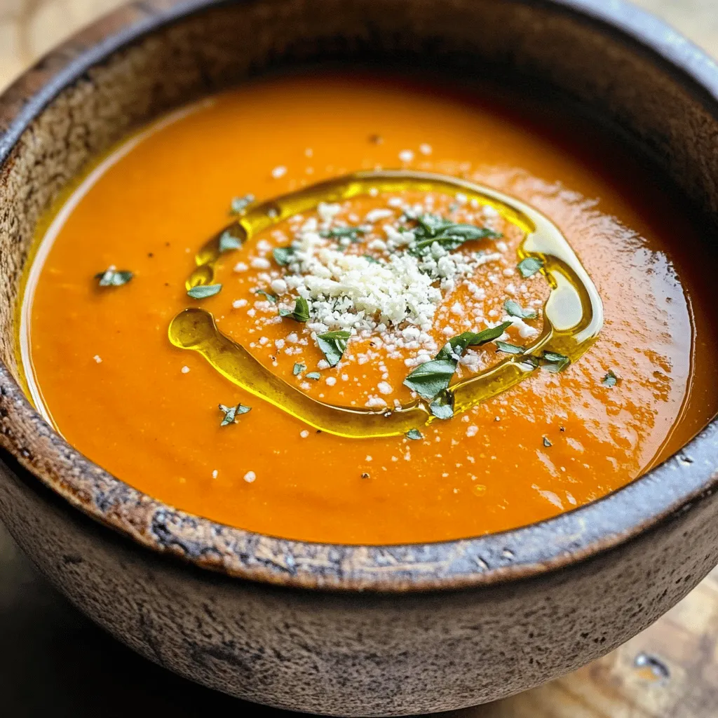 This creamy tomato basil soup is full of flavor. It’s easy to make and great for any meal. The recipe uses simple, fresh ingredients.