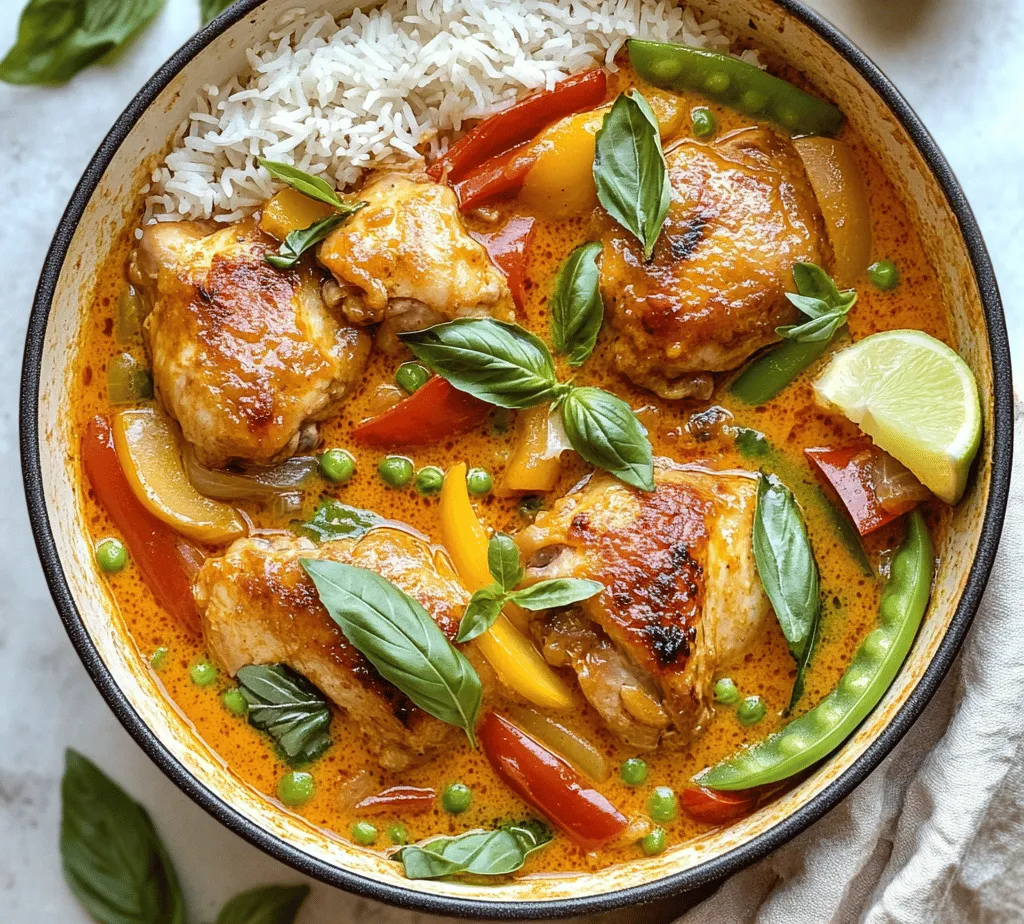 Thai cuisine is celebrated for its vibrant flavors, aromatic herbs, and the harmonious blend of sweet, salty, sour, and spicy elements. Each dish tells a story, reflecting the rich cultural heritage and culinary traditions of Thailand. Among the myriad of Thai recipes, one stands out for its ease and robust flavor: the Zesty Thai Red Curry Chicken Delight. This dish encapsulates the essence of Thai cooking, featuring a perfect balance of spices and textures that will transport your taste buds straight to the bustling streets of Bangkok.