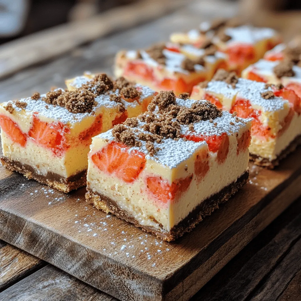 Golden Oreo Strawberry Cheesecake Bars Delightful Treat