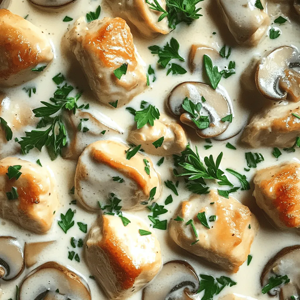 Cream of Mushroom and Chicken Simple Comfort Meal