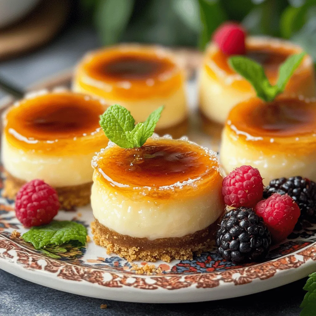 Mini Crème Brûlée Cheesecakes Irresistible Flavor Delight
