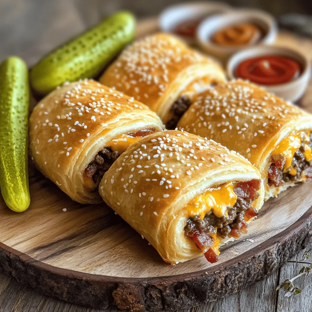 Bacon Cheeseburger Roll-Ups Perfect for Game Day
