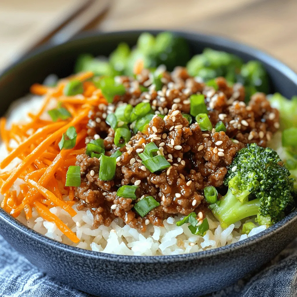 Korean Ground Beef Bowl: A Flavorful Journey Into Korean Cuisine