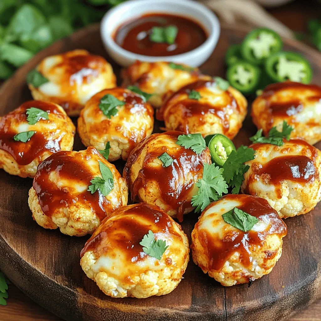 BBQ Cauliflower Pizza Bites Simple and Tasty Snack