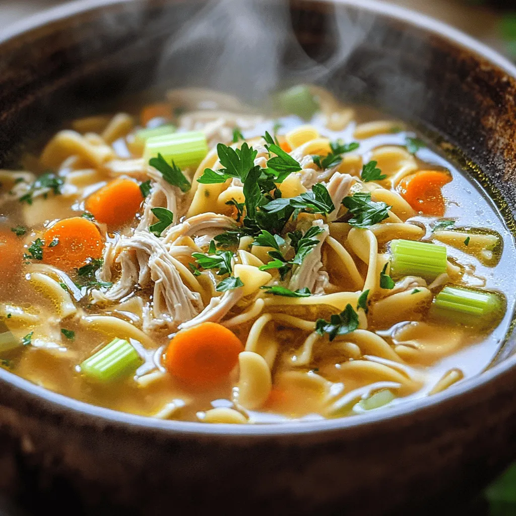 Classic Chicken Noodle Soup Comforting and Hearty Dish