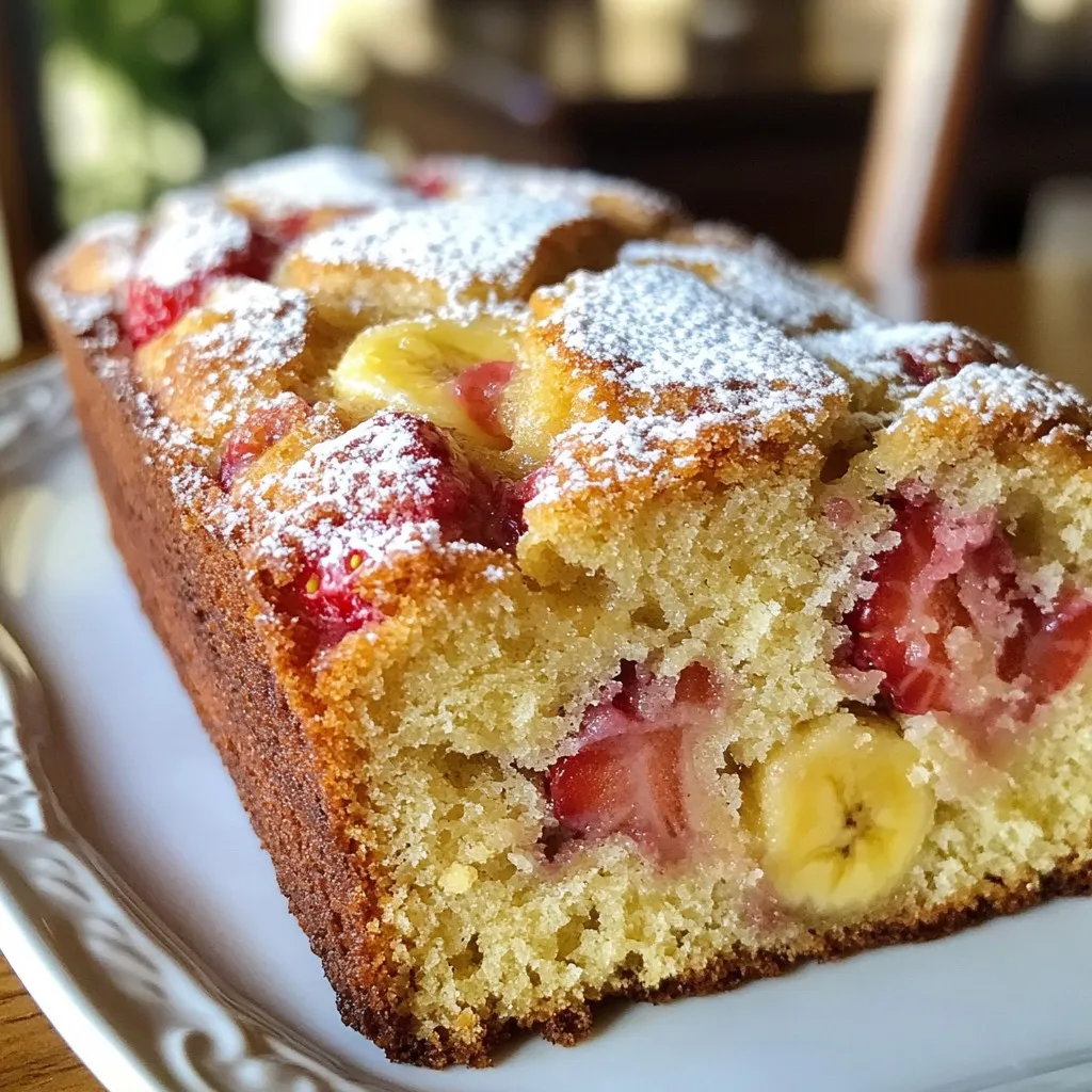 Strawberry Banana Bread Simple and Tasty Recipe