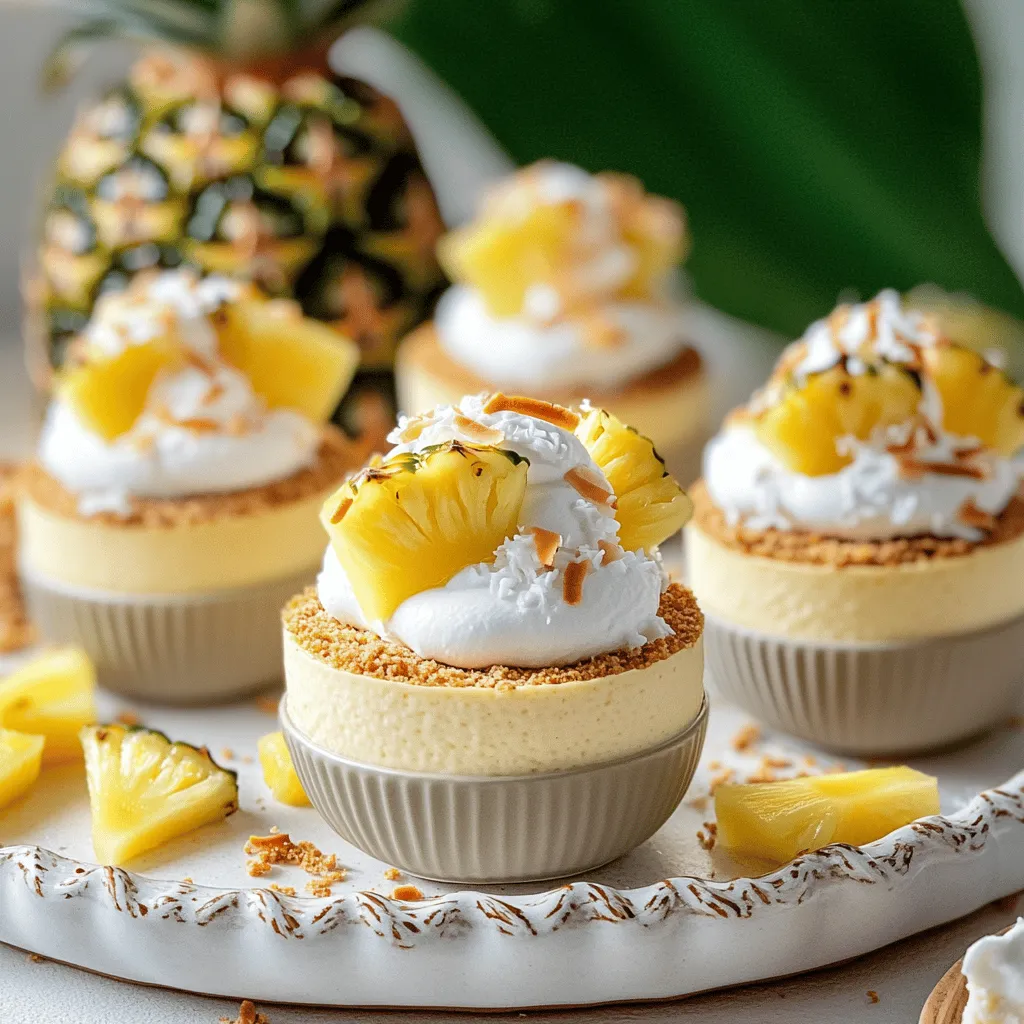 Individual Pineapple Cheesecakes Easy and Tasty Treat