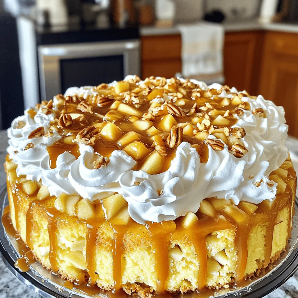Caramel Apple Poke Cake Irresistible Dessert Recipe