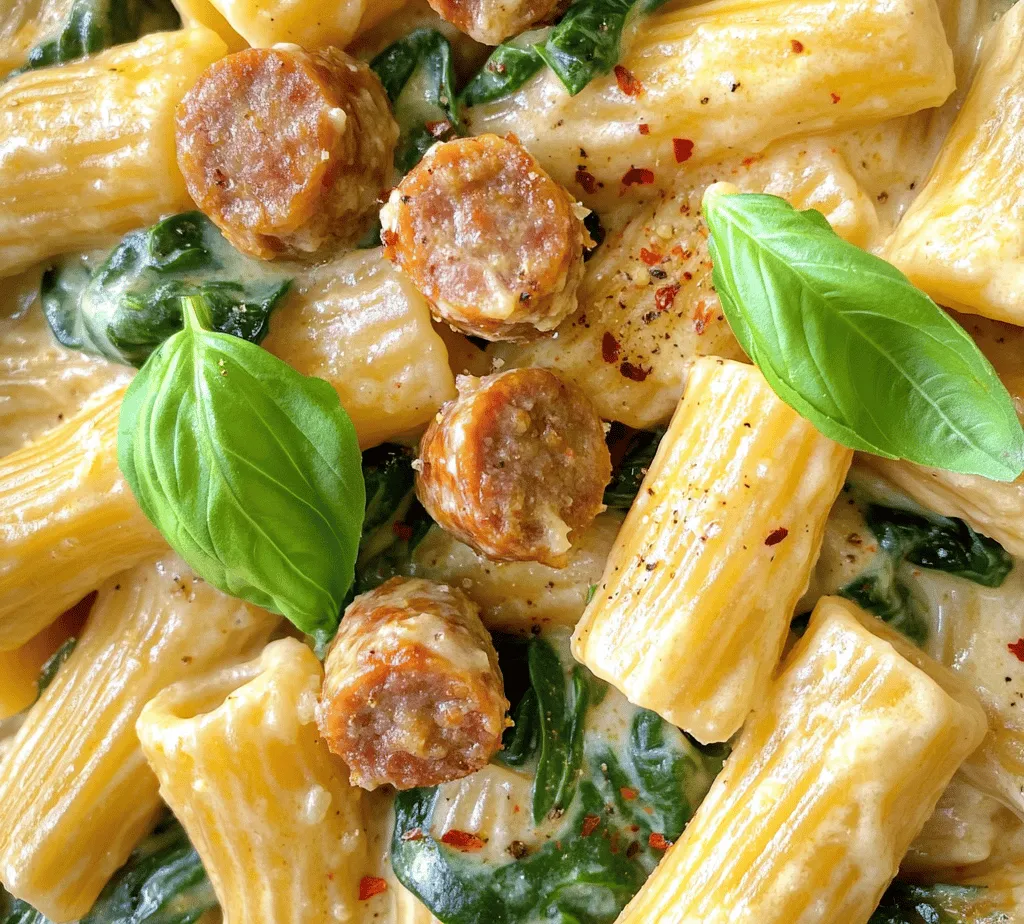 In the realm of comfort food, few dishes can rival the allure of creamy sausage rigatoni. This delightful pasta recipe brings together the richness of heavy cream, the savory notes of Italian sausage, and the vibrant freshness of spinach, creating a meal that is both satisfying and indulgent. Perfect for family dinners or special occasions, creamy sausage rigatoni is a crowd-pleaser that appeals to pasta lovers of all ages.