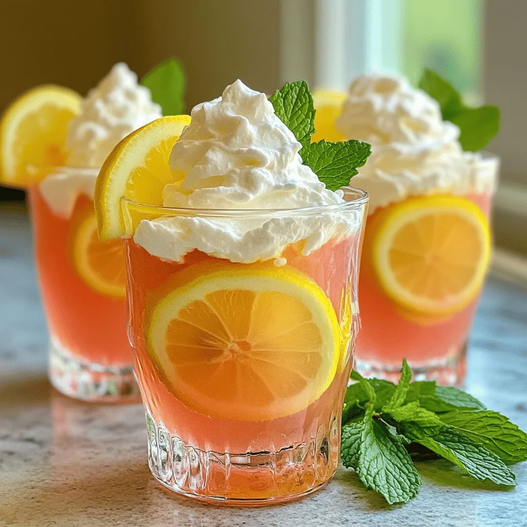 To make whipped pink lemonade, you need a few key ingredients. First, you need 1 cup of freshly squeezed lemon juice. This juice gives your drink its bright and tangy flavor. Next, add 1 cup of granulated sugar to sweeten the mix. Then, include 4 cups of cold water to dilute the lemonade. For the creamy topping, you