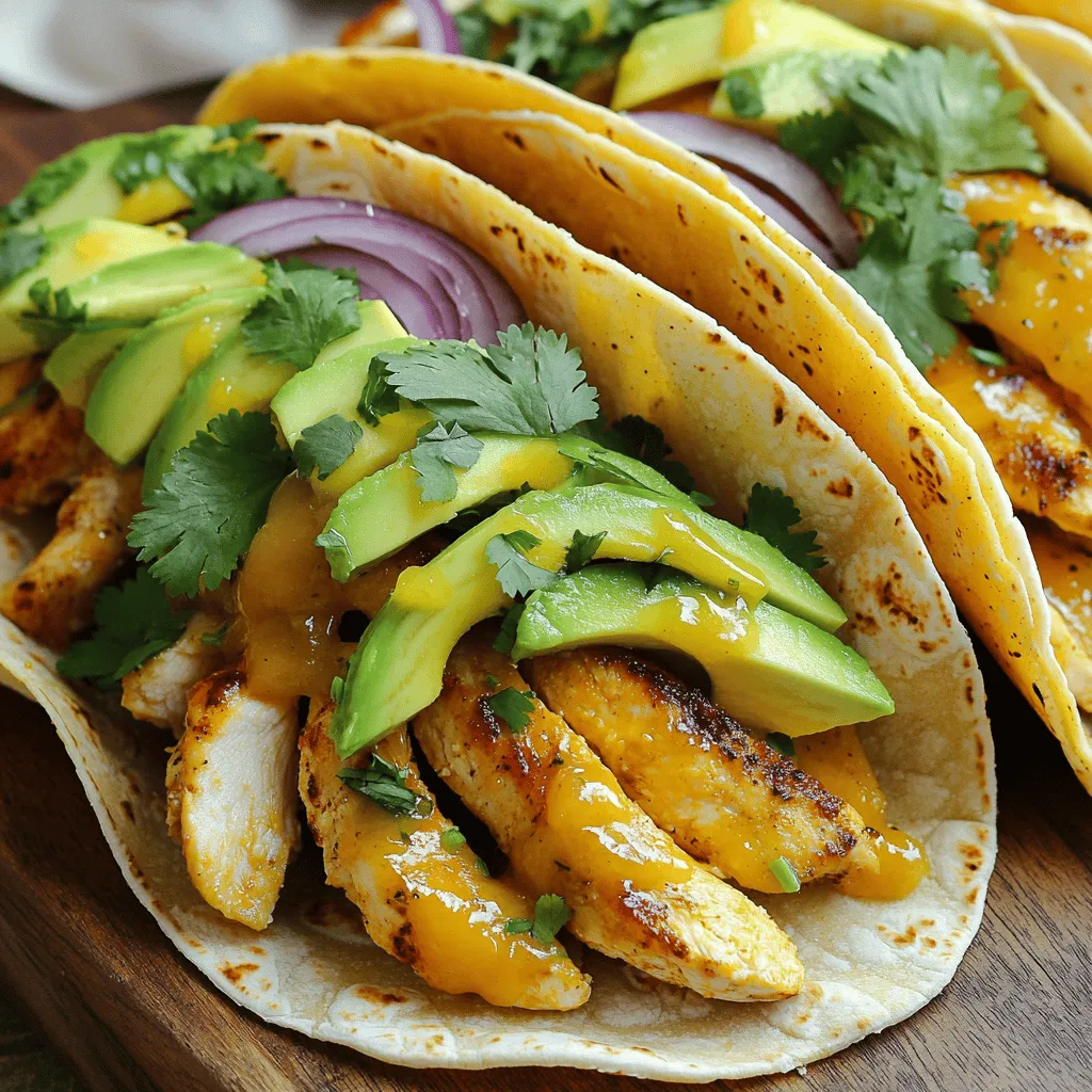 Spicy Mango Glazed Chicken Tacos Flavorful and Easy