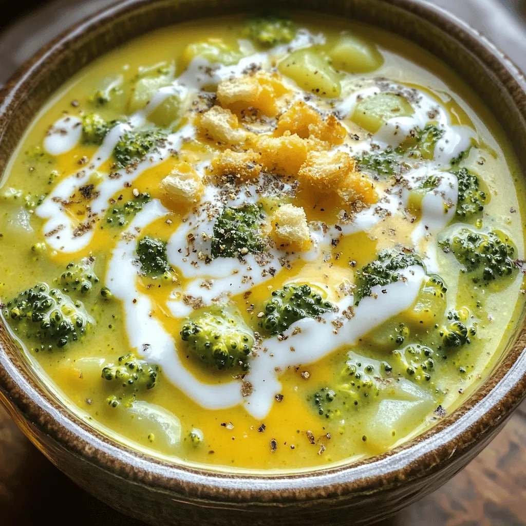 Slow Cooker Creamy Broccoli Cheddar Soup Delight