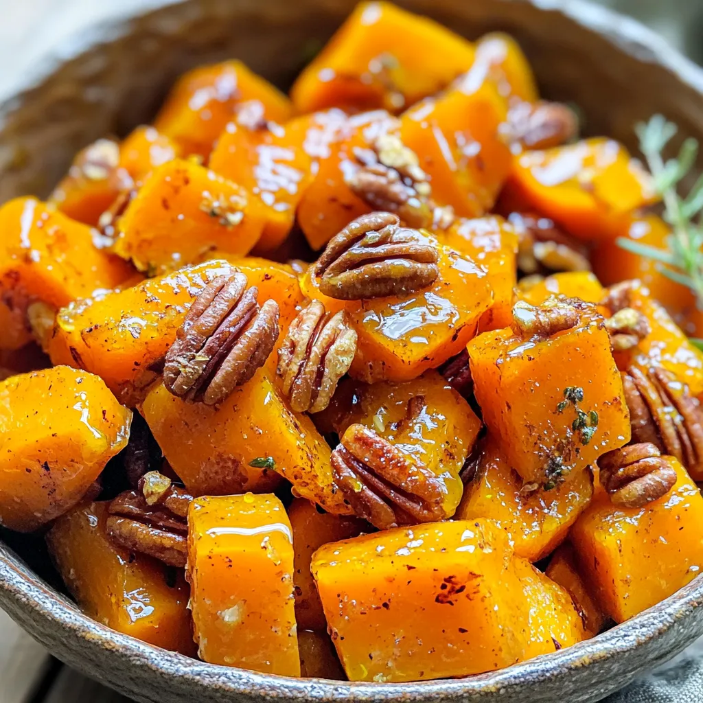 Maple Glazed Roasted Butternut Squash Delicious Dish