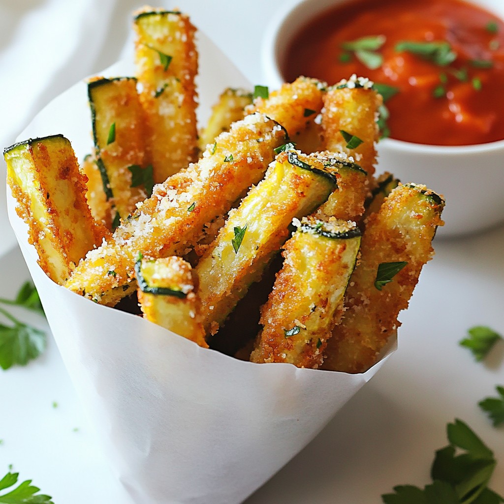 Quick Crispy Parmesan Zucchini Fries Recipe Delight