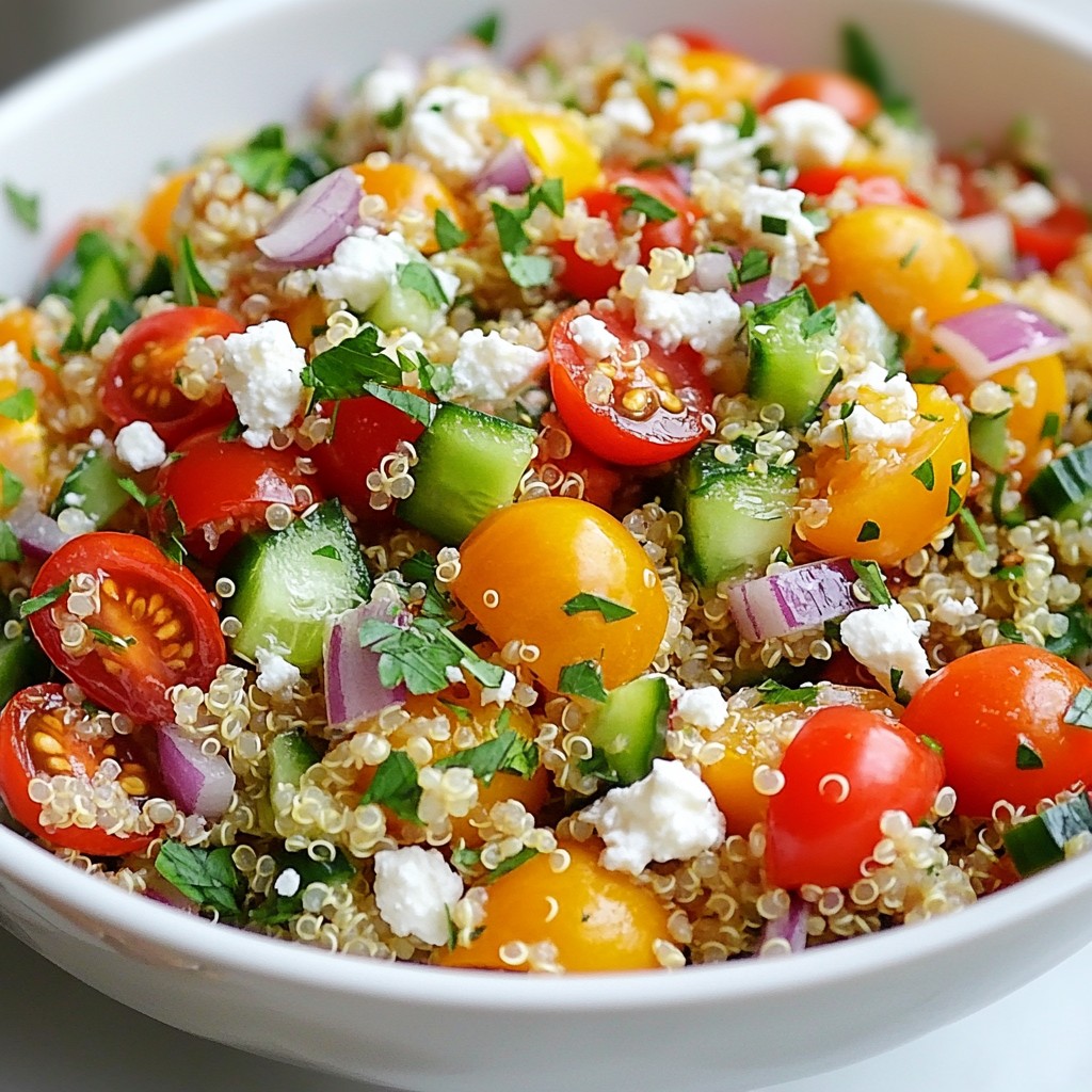 Lemon Herb Quinoa Salad Fresh and Flavorful Dish