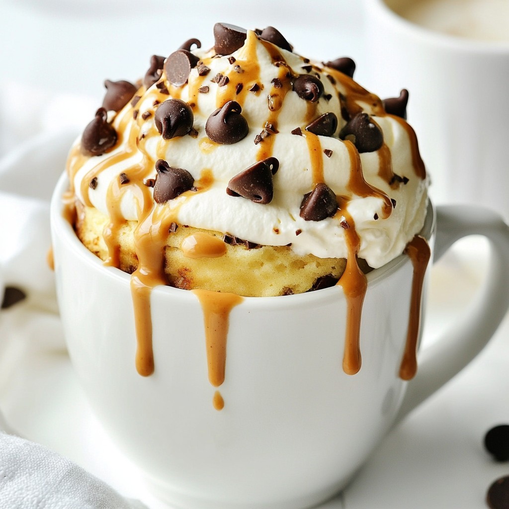Peanut Butter Chocolate Chip Mug Cake Quick Delight