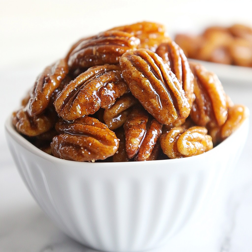 Maple Brown Sugar Roasted Pecans Simple and Sweet Treat