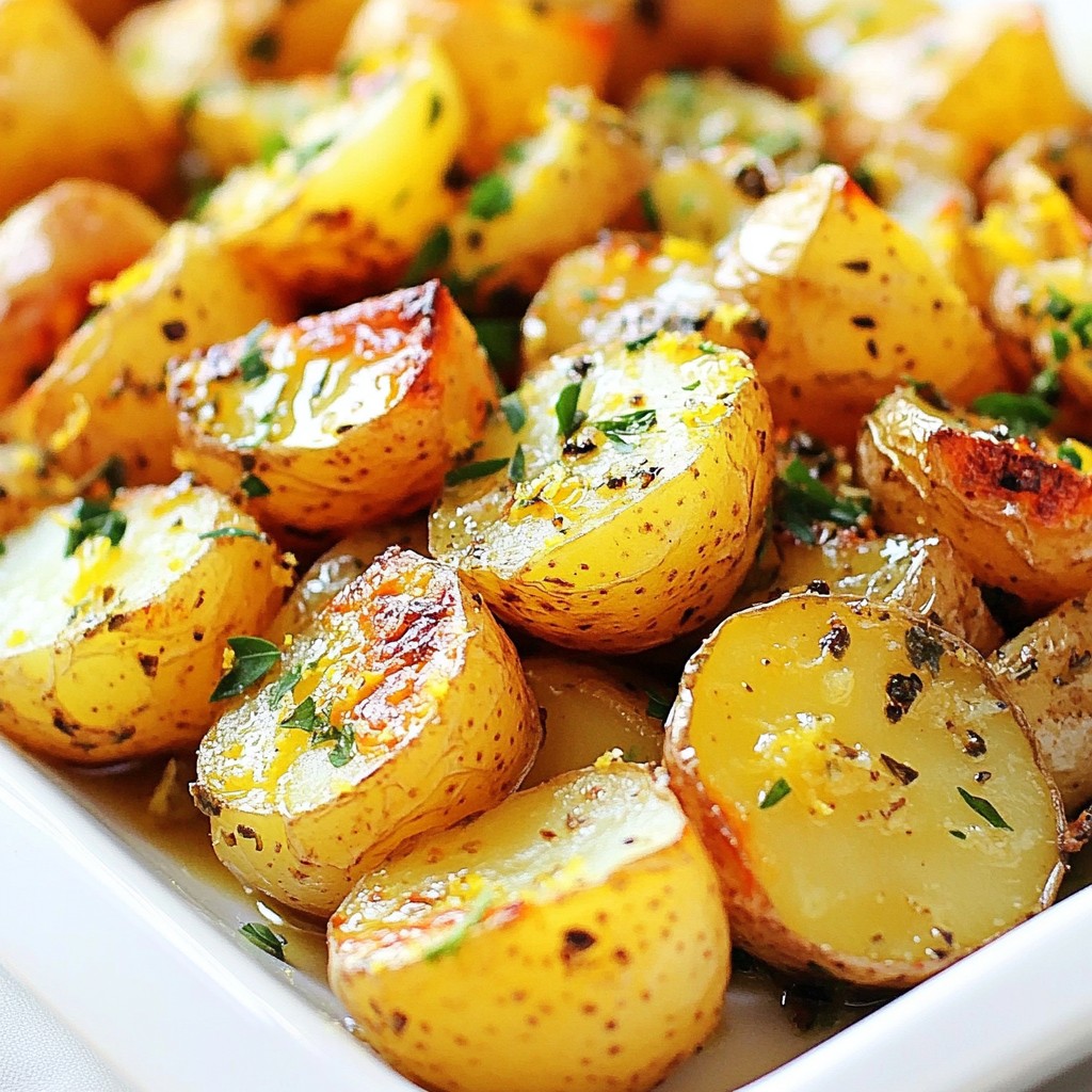 Greek Lemon Roasted Potatoes Flavorful and Easy Recipe
