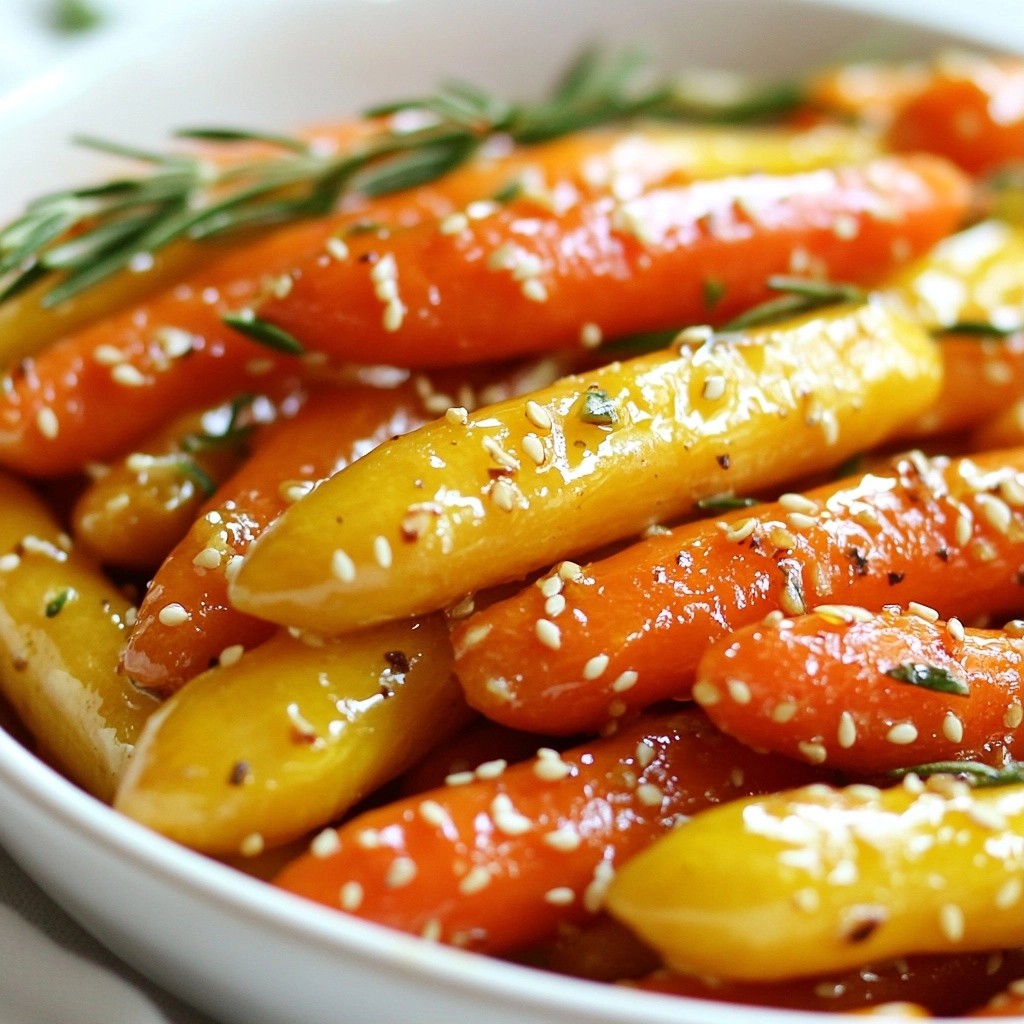Festive Easy Side Dish Orange Rosemary Carrots Recipe