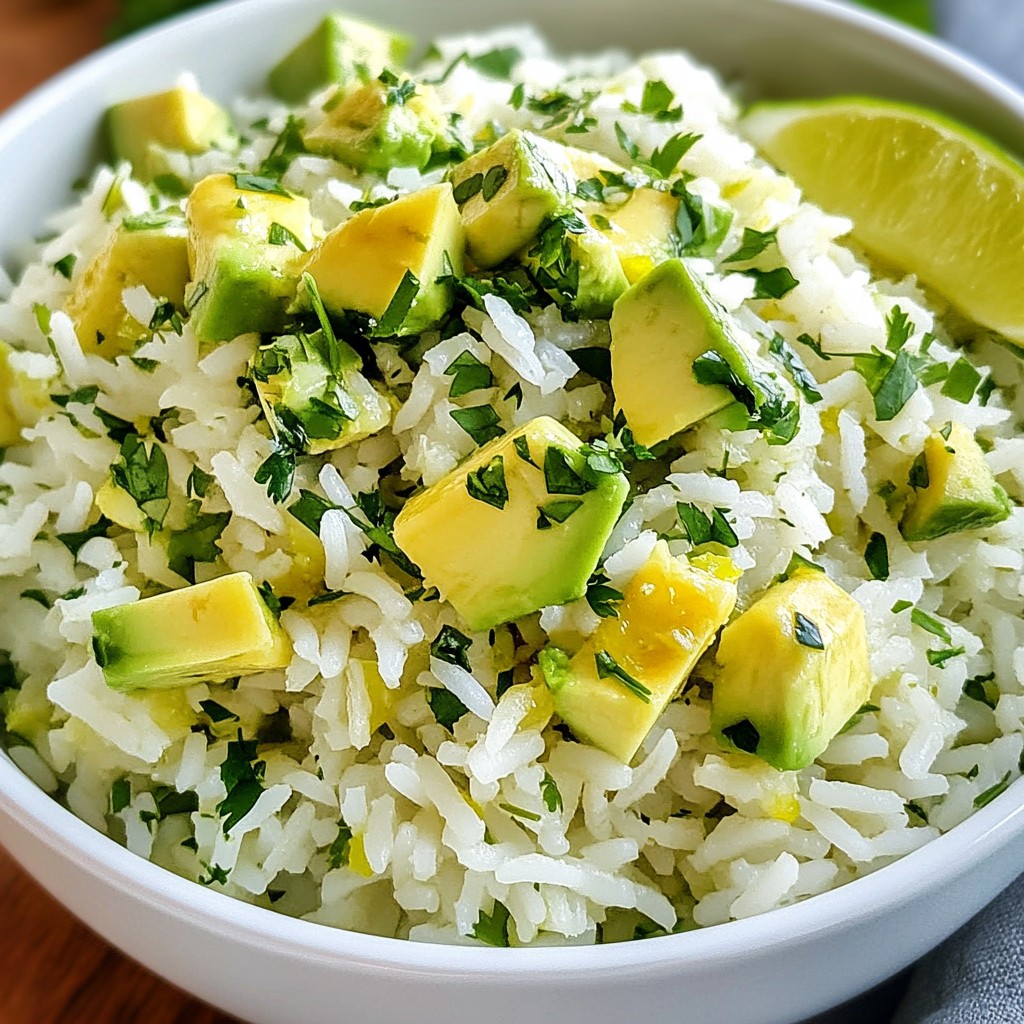 Avocado Cilantro Lime Rice Flavorful and Easy Recipe