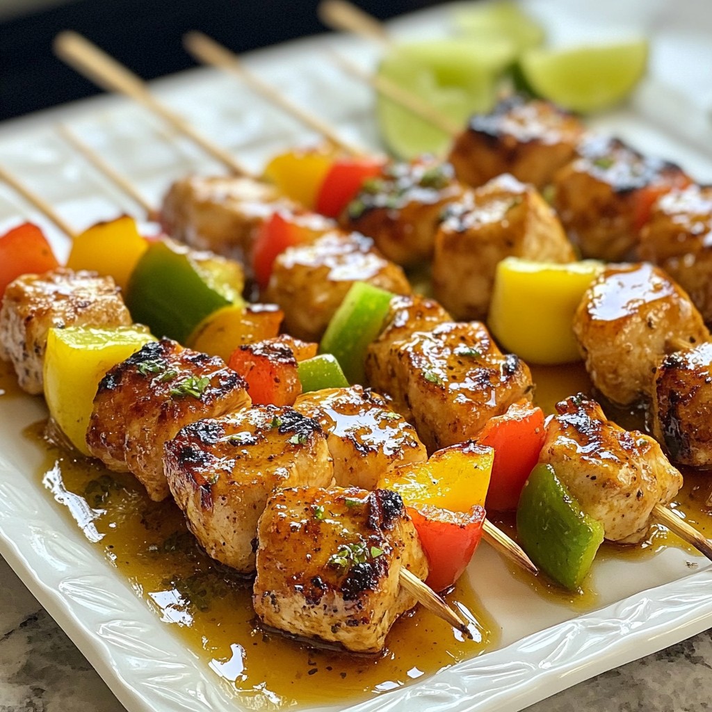 Honey Lime Chicken Skewers Tasty Grilled Delight