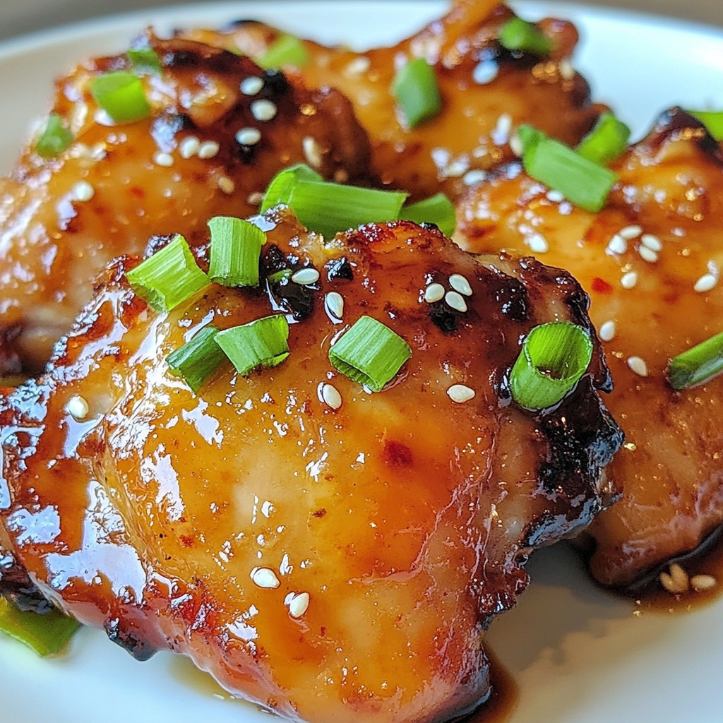 Sweet Chili Garlic Chicken Thighs Flavorful Delight