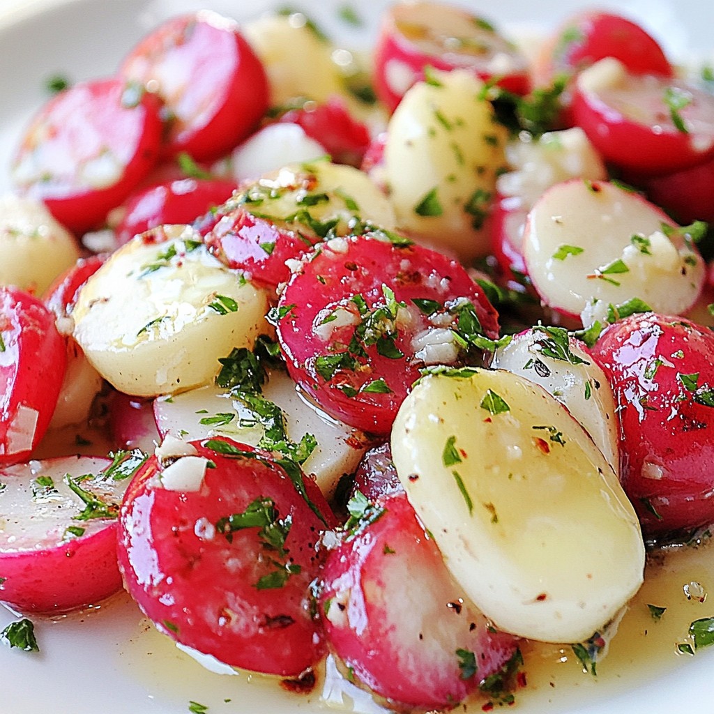 Easy Side Dish Garlic Butter Roasted Radishes Delight