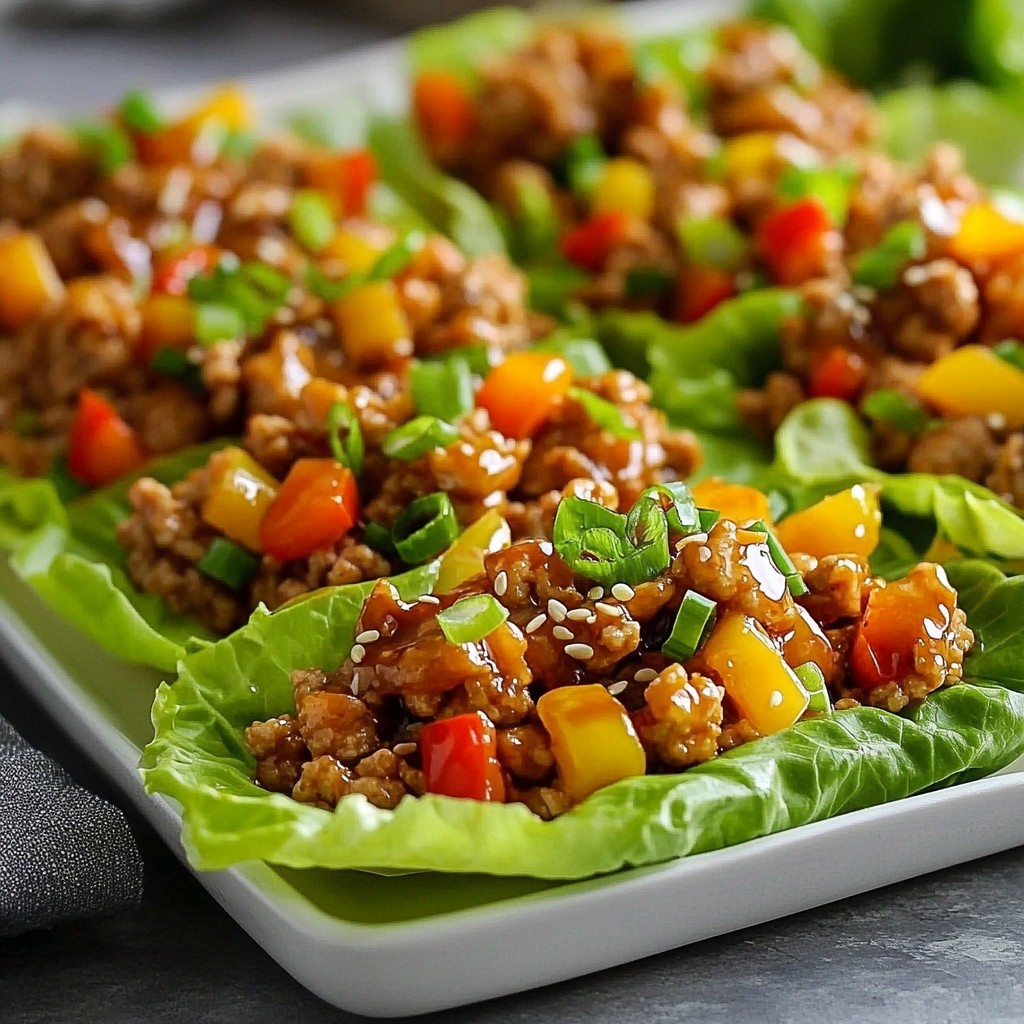 Honey Garlic Chicken Lettuce Wraps Easy Flavorful Meal