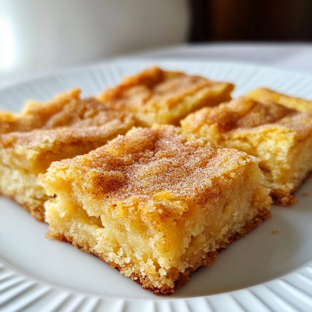 Snickerdoodle Blondie Bars Delightful and Soft Treat
