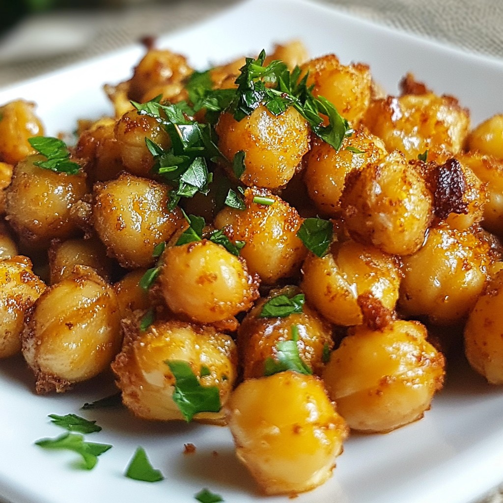 Effortless Spicy Roasted Chickpeas Crunchy Snack Recipe