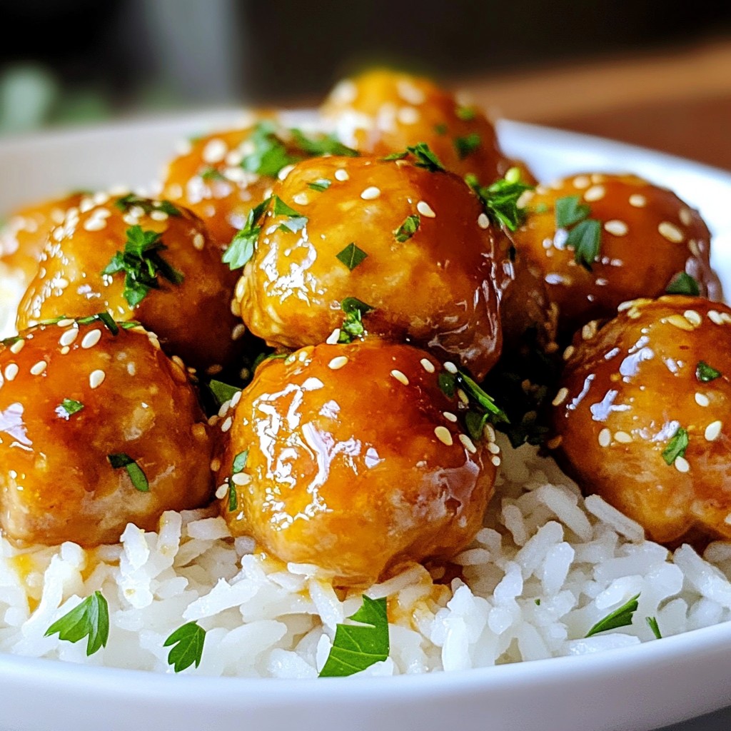 Honey Garlic Chicken Meatballs Simple and Tasty Recipe