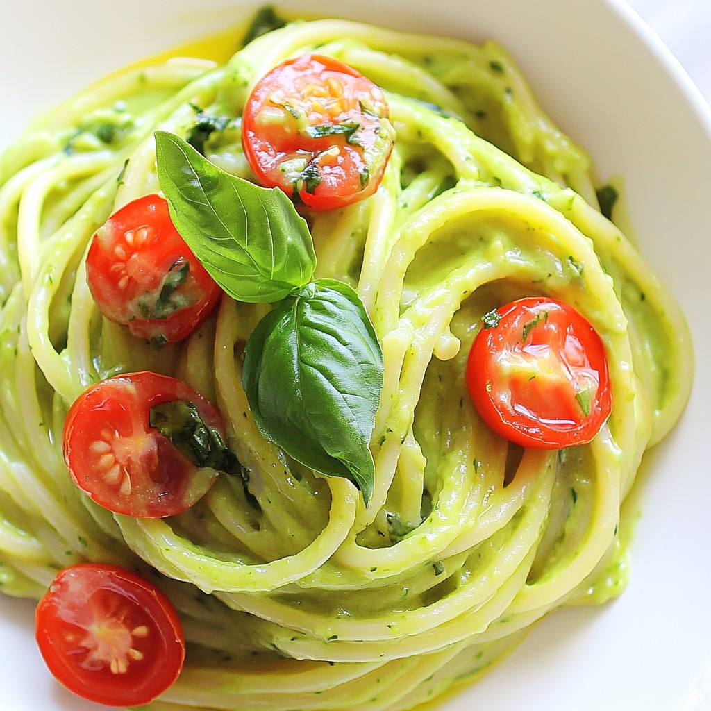 Creamy Avocado Pasta Simple and Delicious Recipe