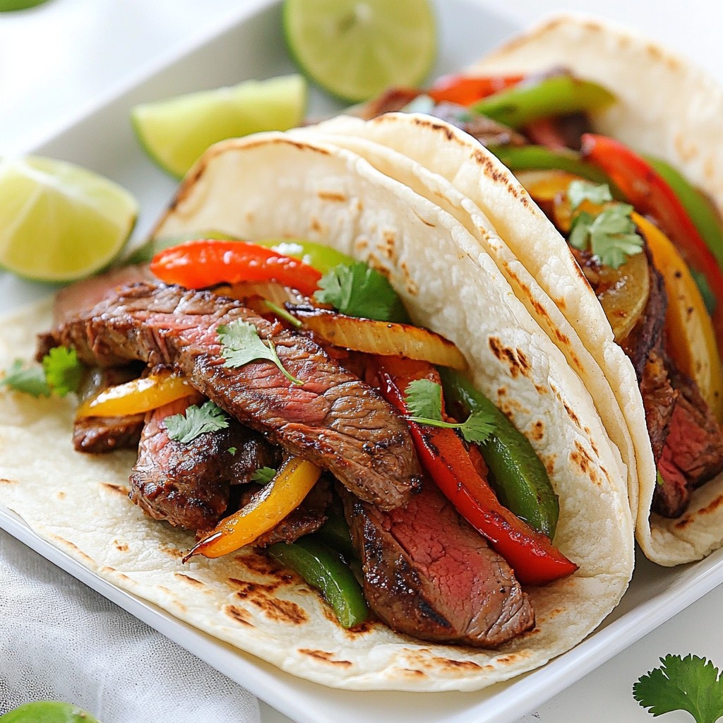 Honey Lime Steak Fajitas Flavorful Dinner Delight