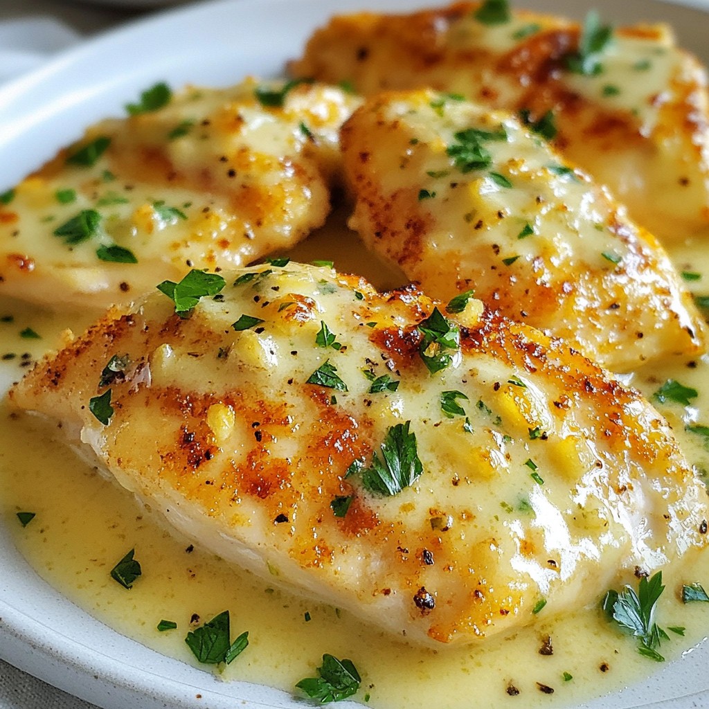 Easy Creamy Garlic Parmesan Chicken Flavorful Dish