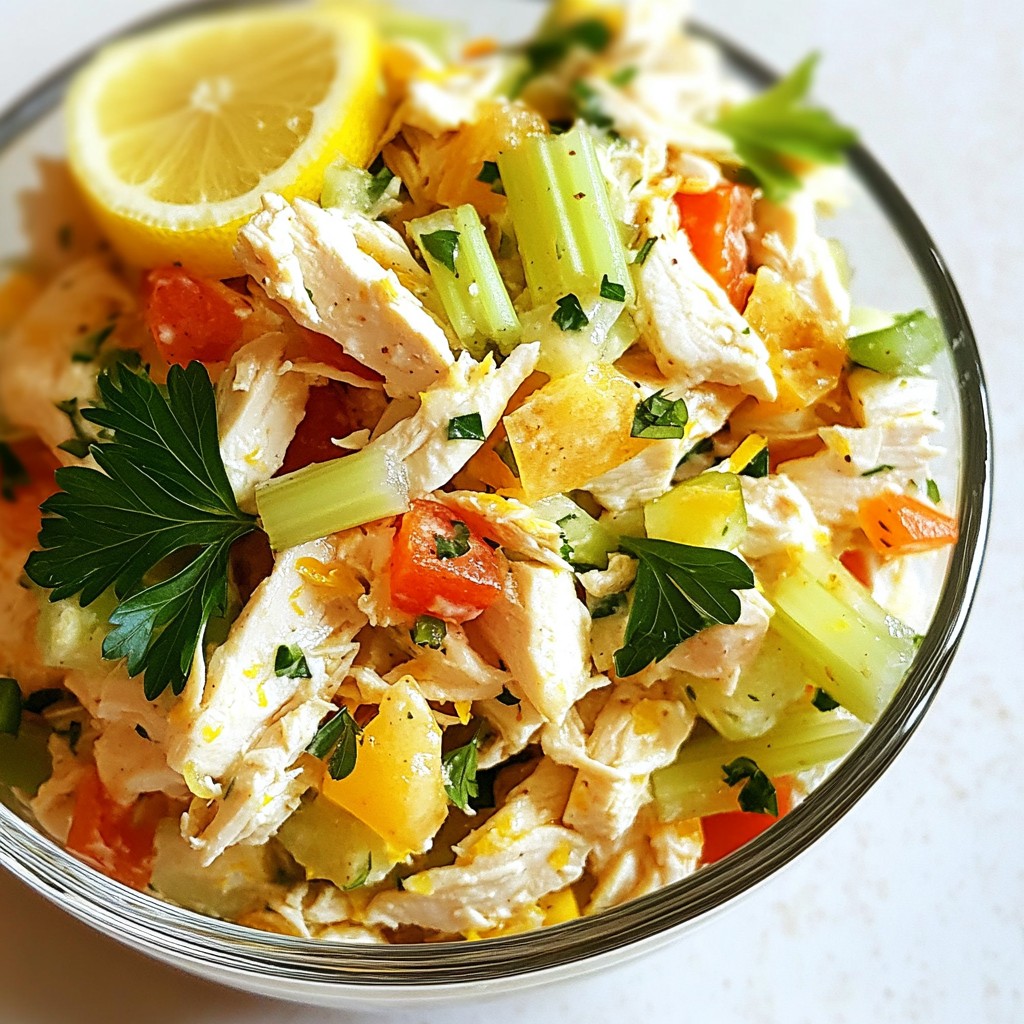 Quick Lemon Herb Chicken Salad Fresh and Flavorful Dish