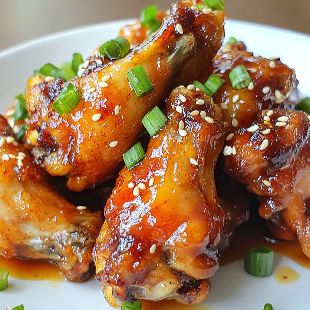 Spicy Honey Garlic Chicken Wings Finger-Licking Good