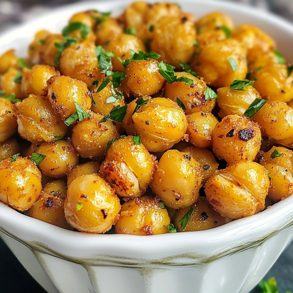 Effortless Spicy Roasted Chickpeas Healthy Crunchy Snack