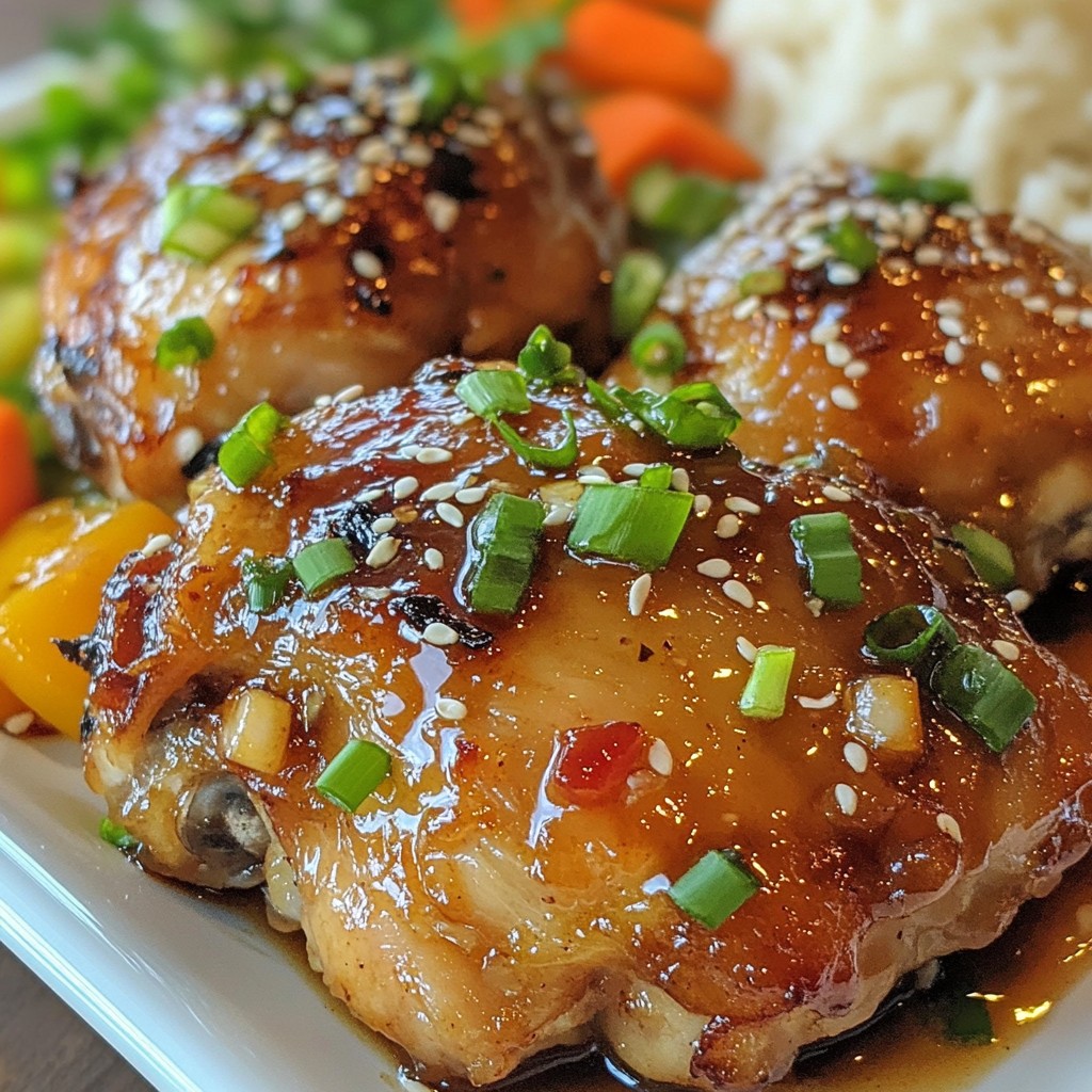 Sweet Soy Garlic Chicken Thighs Simple and Tasty Meal