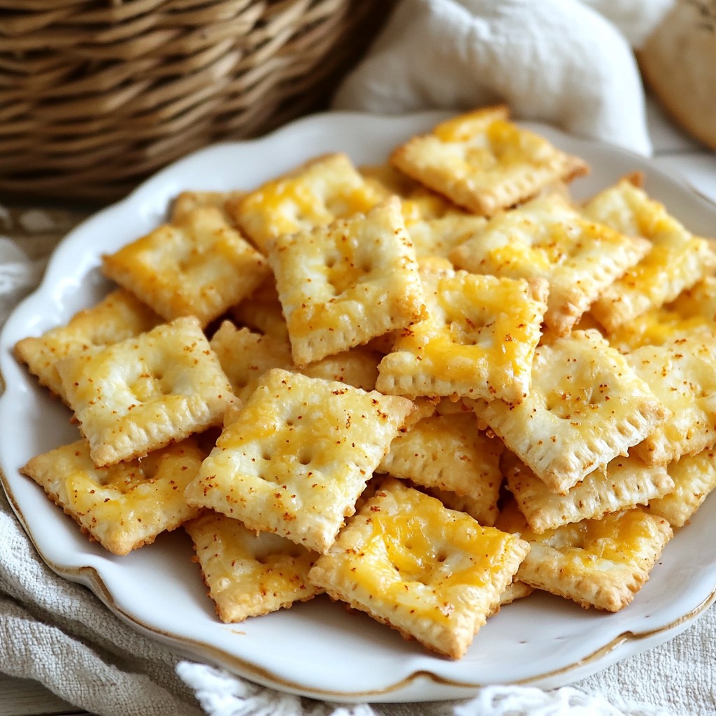 Effortless Cheddar Cheese Crackers Quick and Easy Snack
